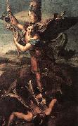 RAFFAELLO Sanzio St Michael and the Satan oil painting artist